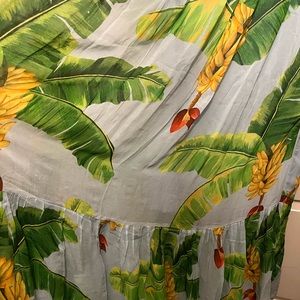 FARM rio Blue Fresh Bananas Maxi Dress